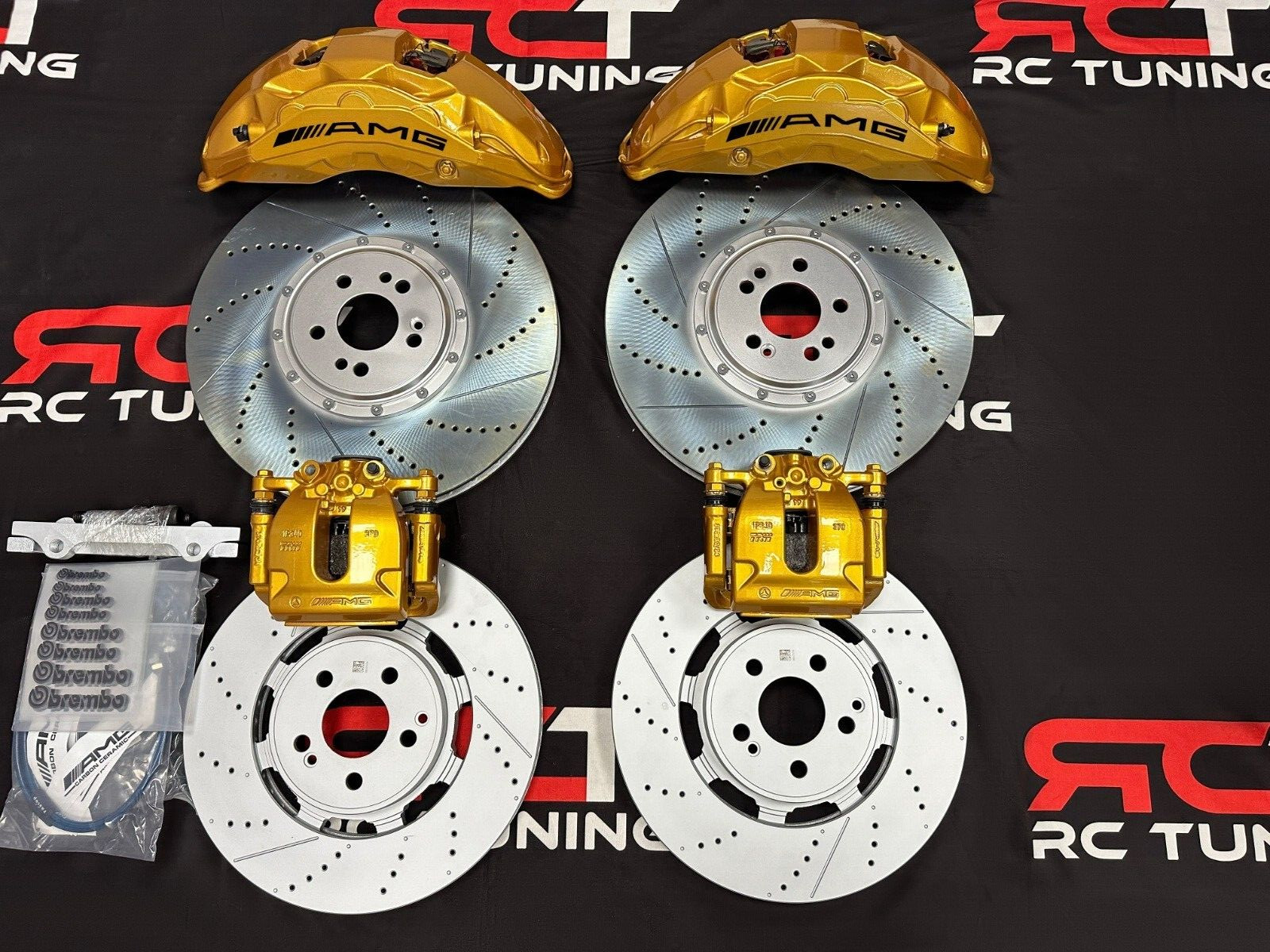 Rolls Royce Big Brake Kit Calipers BBK Rotors Front Rear 10 Piston 4 Piston