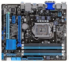 LGA 1155 Motherboard ASUS B75M-PLUS Intel B75 Chipset DDR3 VGA DVI HDMI USB 3.0