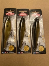 LOT OF 3 - BERKLEY JUKE 100 SHALLOW BHBJS100-FLGD 11/16OZ FOOL'S GOLD