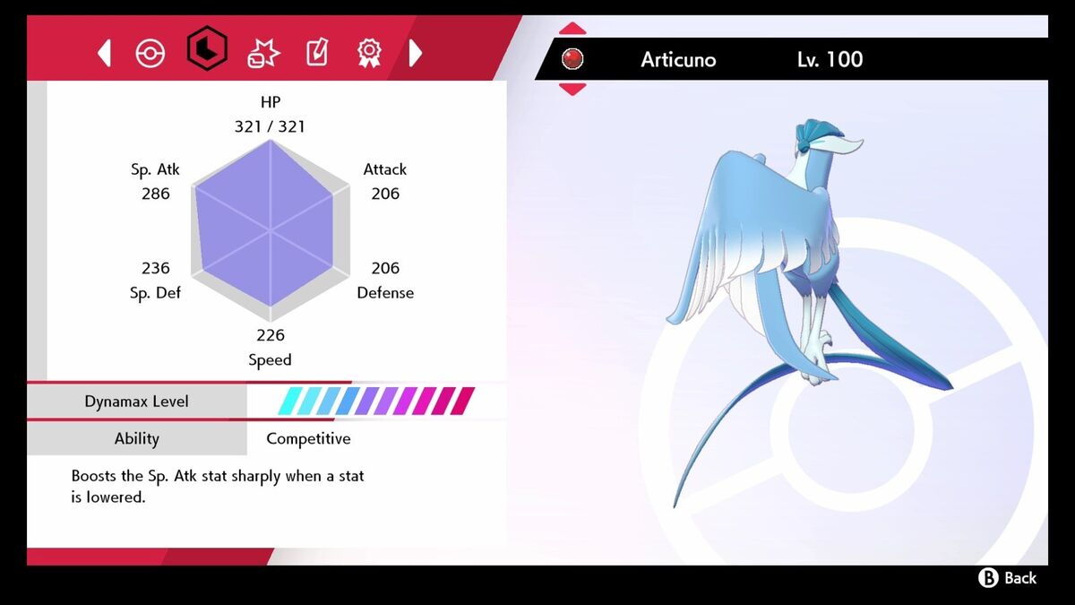 Galarian Articuno • Competitive • 6IVs • Level 100 • Online Battle-Rea