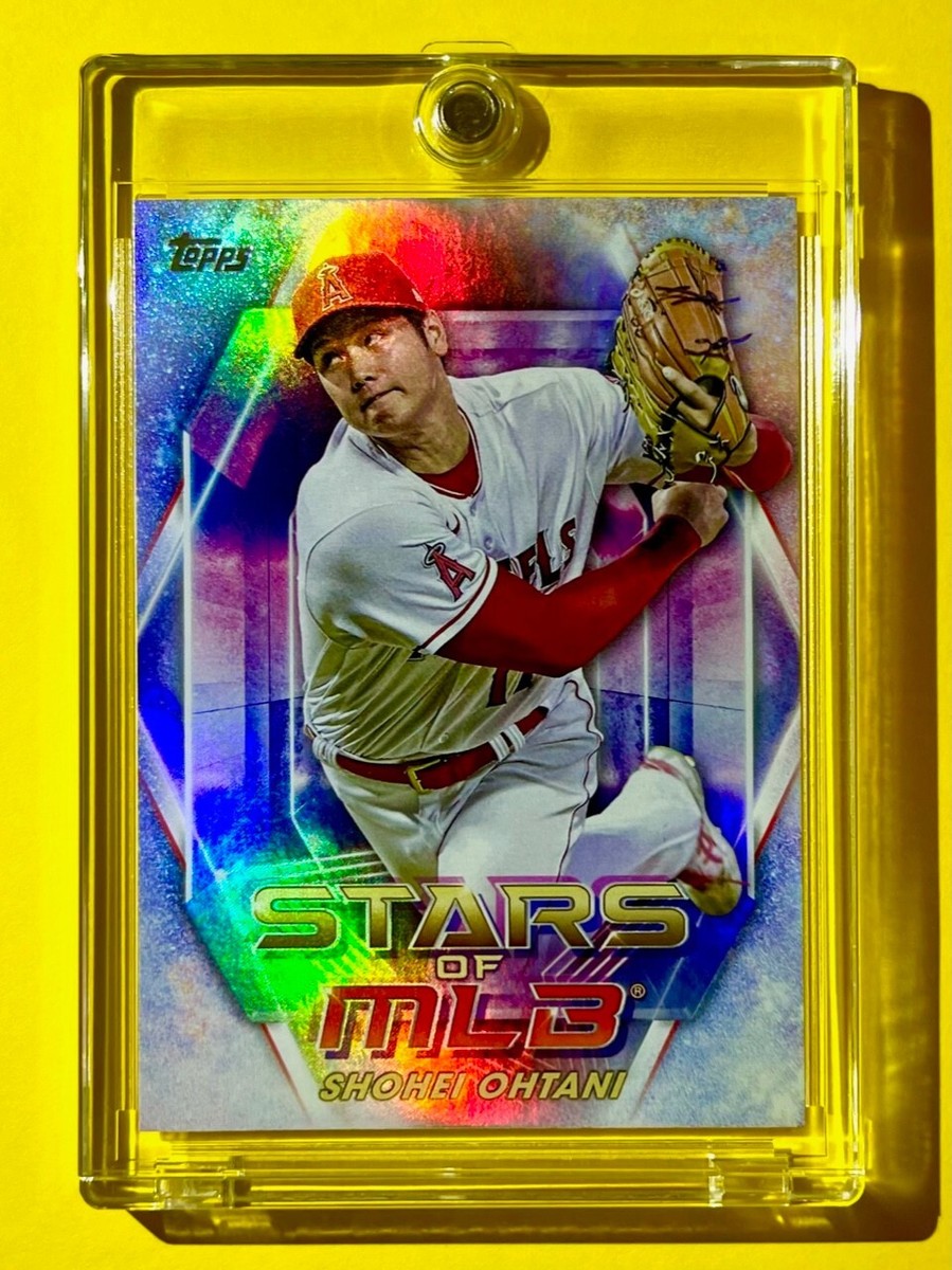 Shohei Ohtani TOPPS SILVER FOIL REFRACTOR STARS OF MLB Shohei Ohtani TOPPS SILVER FOIL REFRACTOR STARS OF MLB