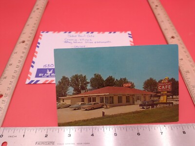 Vintage Unused Postcard Greenup, Illinois, IL~~Salad Bowl Cafe~~ #1530