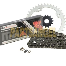 Black Drive Chain and Sprockets Kit for Yamaha Raptor 700 700R YFM700R 2006-2024