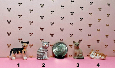Dollhouse Miniature Cats/Kittens - Tiny, Adorable Cats- Choice of 1
