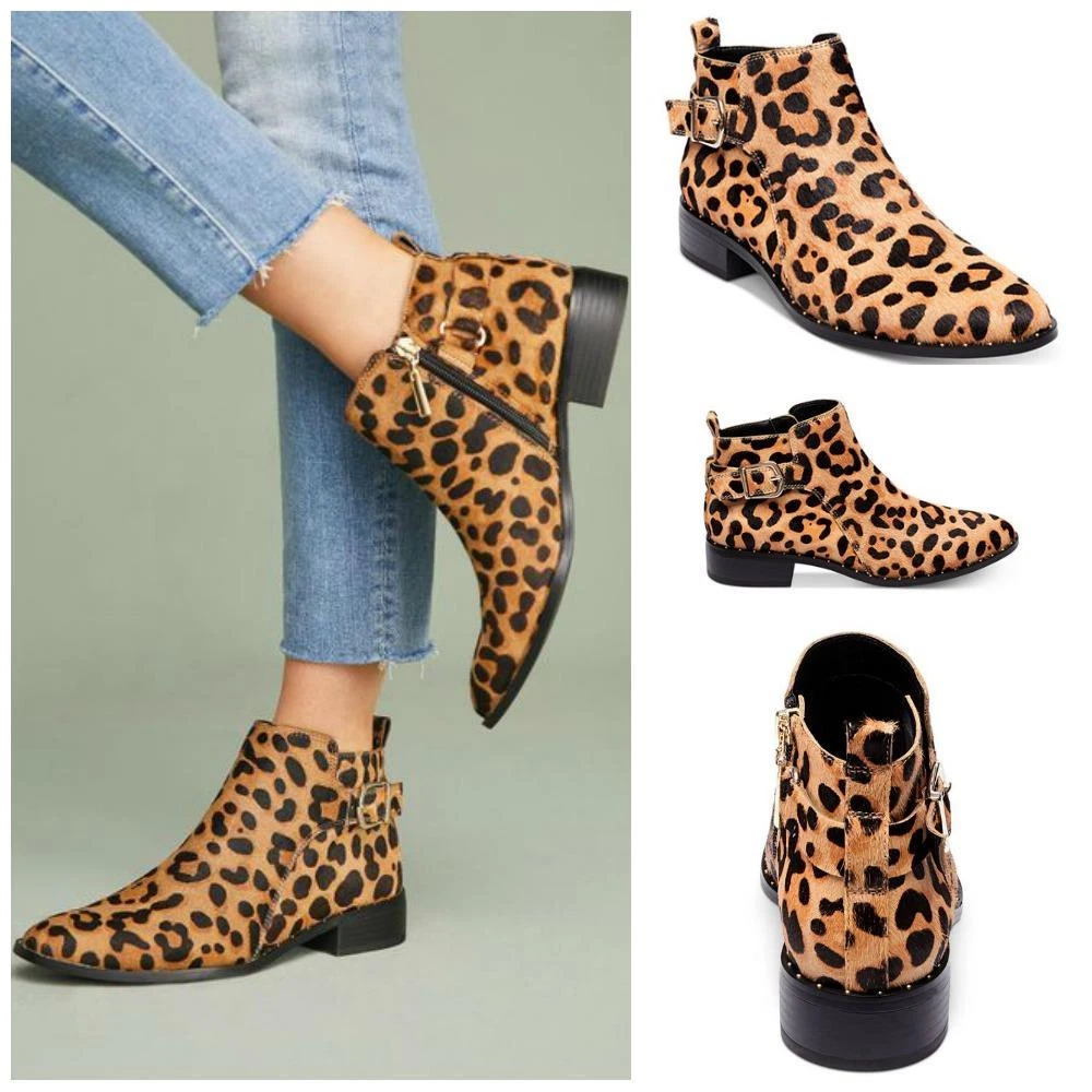 Steve madden leopard booties cheap