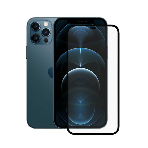 Pour Apple IPHONE 12 Pro Max 6.7 IN Verre Trempé Full Couverture Écran Protector - Photo 3 sur 12