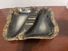 Vintage HOLLYWOOD REGENCY Ceramic Rectangular Ashtray 8.5”x10.5”