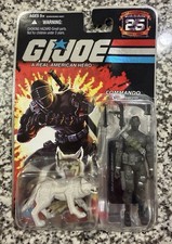 Hasbro G.I. Joe 25th Anniversary Foil Card Snake Eyes With Timber