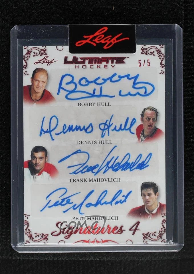 NHL ボビー・ハル　ブレット・ハル デュアルサインカード　1/1 NHL ボビー・ハル ブレット・ハル デュアルサインカード 1/1 NHL