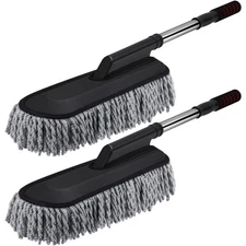 Tanlade 2 Pack Microfiber Car Duster Exterior Scratch Free with Extendable Ha...