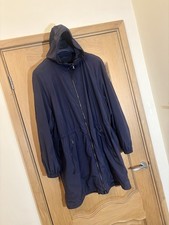 PRADA Men’s Rain Coat with Hood Navy Blue Size M Excellent Condition Authentic