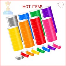 LUYI 800 Pieces Colored Wristbands for Events Wrist Bands Paper Bracelets Waterp