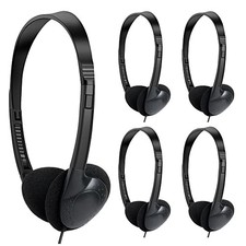 Kids Headphones Bulk 30 Pack for School Students Children Teen 30 Pack Black