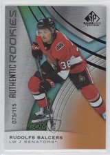 2019 SP Game Used Authentic Rookies Orange Rainbow /115 Rudolfs Balcers #188 0v7