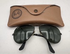 Vintage Ray Ban Bausch  Lomb Aviator Sunglasses USA Green G15 w Case