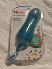 Nuby Silicone Squeeze Feeder Blue