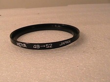 Hoya 49mm to 52mm step down filter adapter