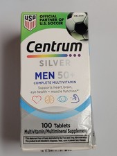 Centrum Silver Men 50 Complete Multivitamin Supplement 100-tablets Exp: 02/2028