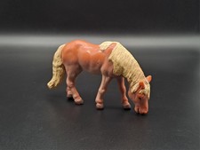 Schleich 13209 Haflinger Stute grasend Pferd Farm Life 1988 gebraucht 