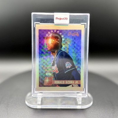 2021 TOPPS PROJECT 70 - RONALD ACUNA JR. BY SOLEFLY RAINBOW FOIL 53/70 #417