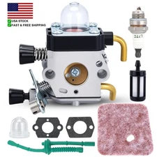 🔥 Fuel Filter Carburetor kit For STIHL FS38 FS45 FS55 String Trimmer Weed Eater