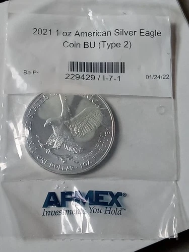 2021 1 Troy Oz American Silver Eagle BU Type 2