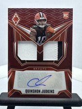 2025 Panini Phoenix - Dual Rookie Patch Autographs Quinshon Judkins #DRP-QJS /99