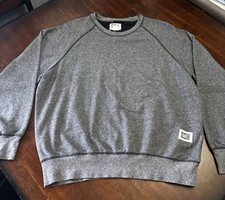VINTAGE 80s 90s Hanes Crewneck Sweatshirt Mens Large Faded Gray