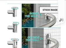 Curved Shower Curtain Rod 72 X 39.37" Rod Brushed Nickel