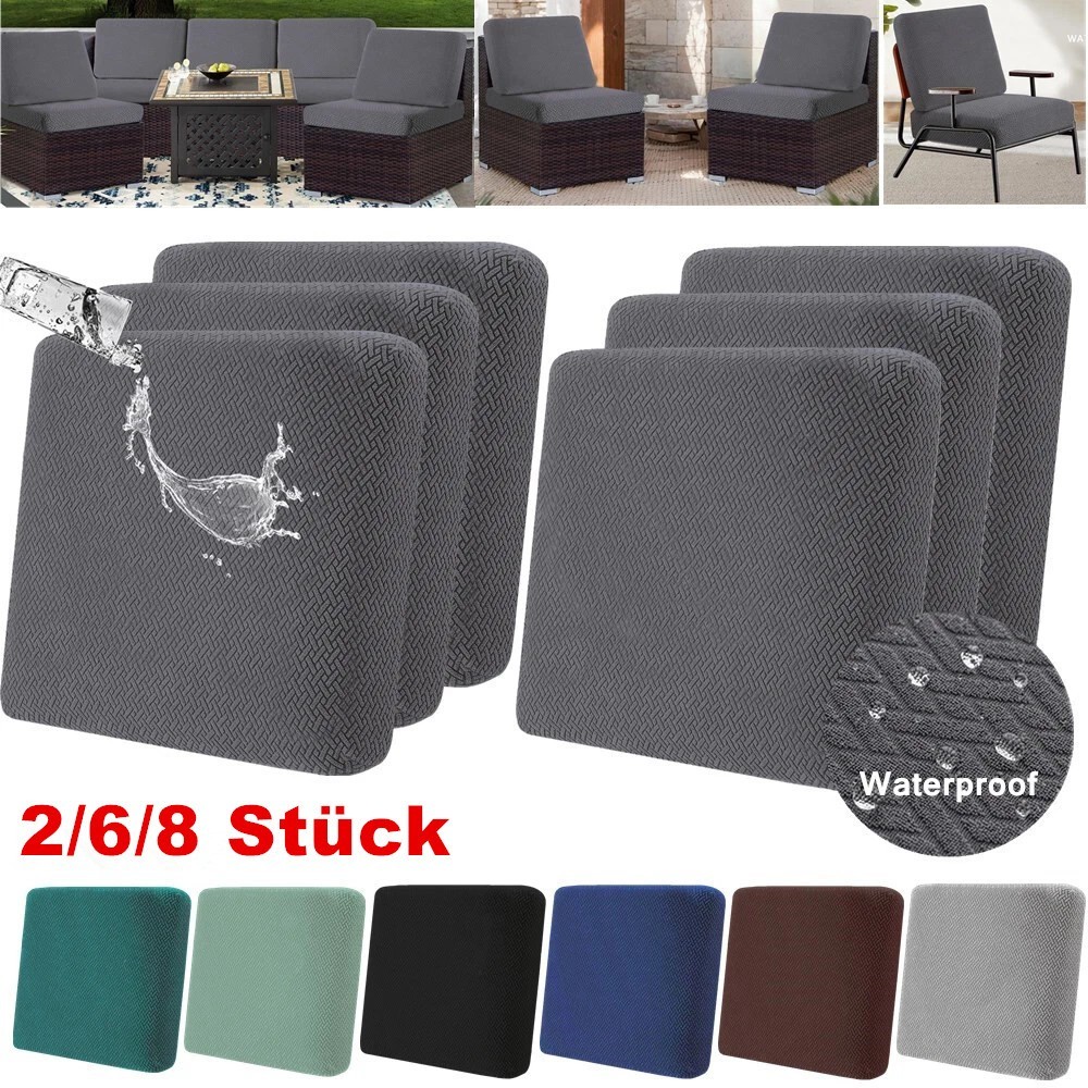 Copricuscini Elasticizzati per Divano - 2/6/8 Pezzi