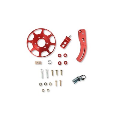 MSD Ignition Crank Trigger Kit 8620; Flying Magnet 8 in. Billet Aluminum for BBC