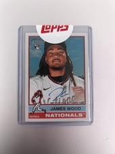 🔥Topps 2025 Heritage🔥 James Wood Rookie Autograph Real One Nationals ROA-JWO