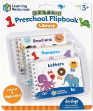 NEW Learning Resources Skill Builders Preschool Set of 3 Color Flipbooks