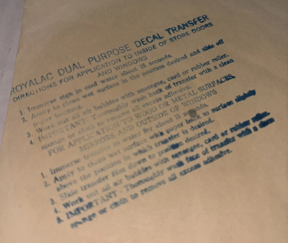 Vintage Indianapolis 500 Mile Classic Car Race Decal Royalac Water Transfer - Image 3 of 4