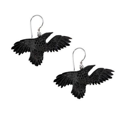 81. Generation Horn Ohrringe Sterlingsilber Fliegender Adler Vogel Geist Totem