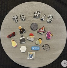 Taylor Swift Croc Shoe Charms Lot of 18 Swiftie Mirror Ball Eras