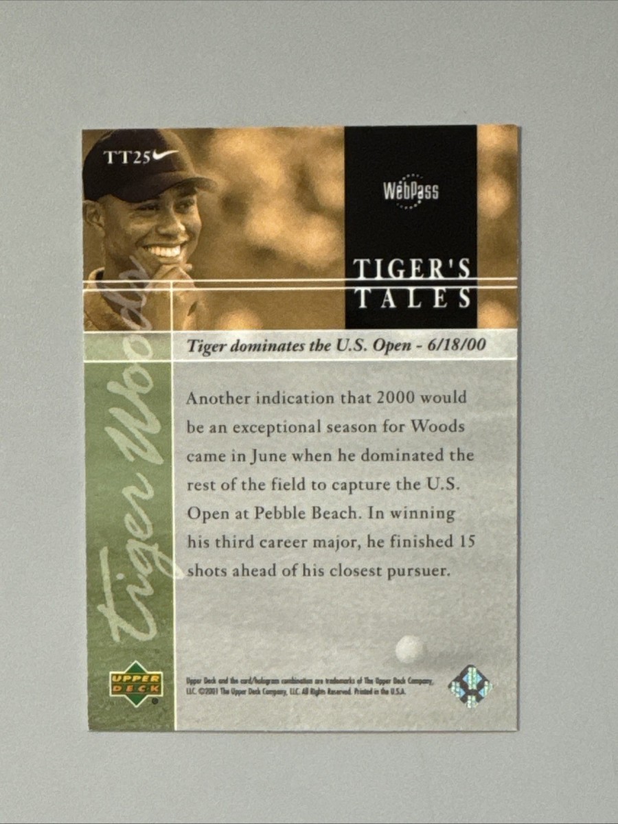 2026 Upper Deck Golf Tiger Woods Buyback Tiger's Tales 03/25 | eBay
