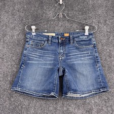 Anthropologie Pilcro Letterpress Denim Shorts Women’s 25 Mid Rise 6” Inseam