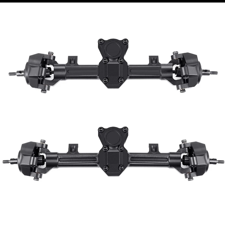 FLYXM Aluminum Alloy Front & Rear Axles for Axial SCX24 1/24 RC Crawler Car US - Image 2 of 3