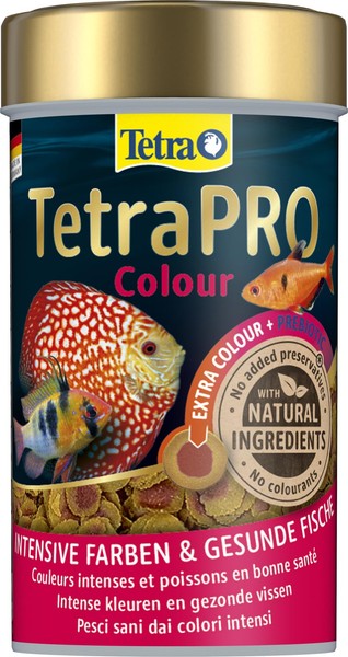 Tetra Pro Colour Fischfutter Multi-Crisps Zierfische Aquarium 100 Ml Dose-image