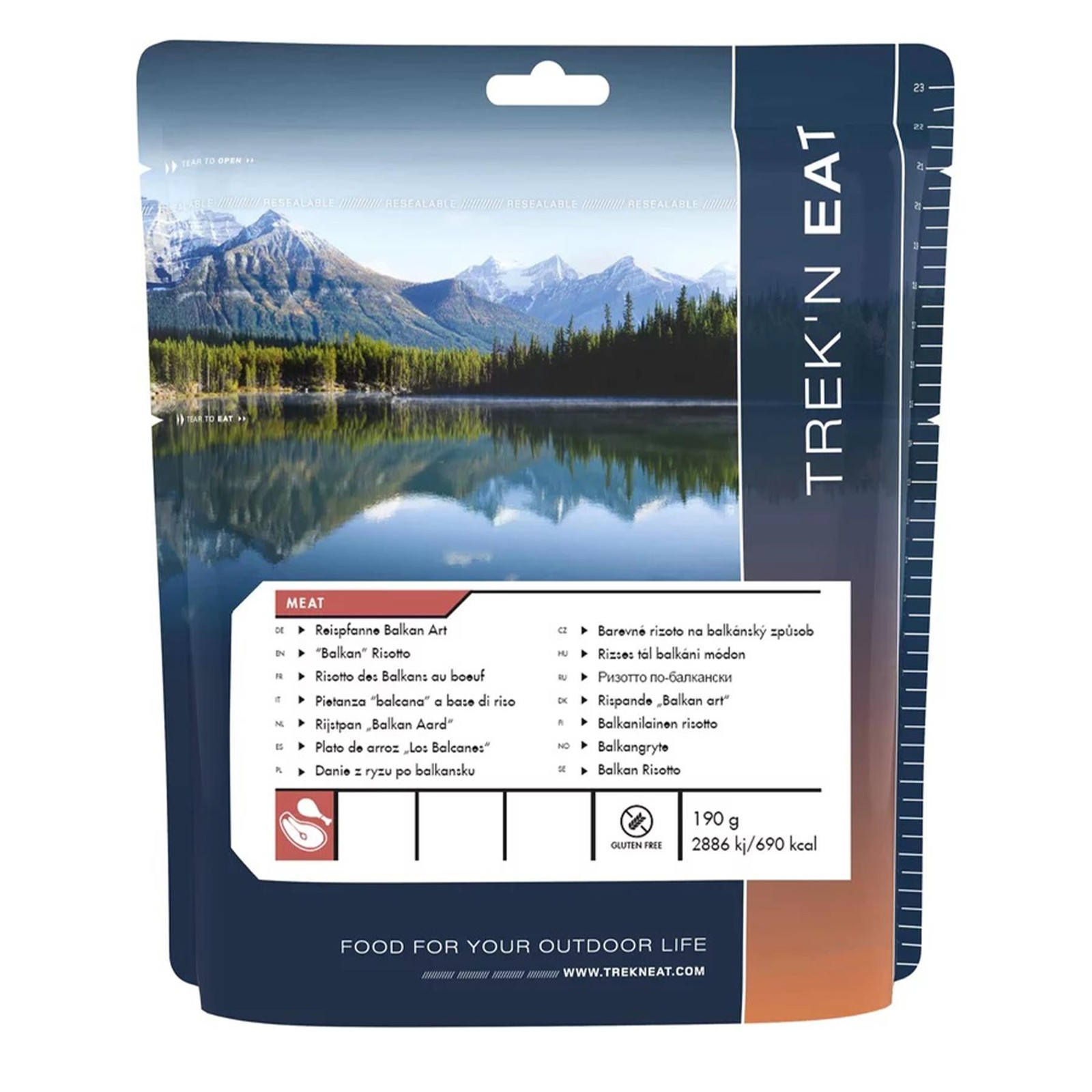 Trek'N Eat Main meal Balkan Rissoto Dehydrated outdoor survival hiking food