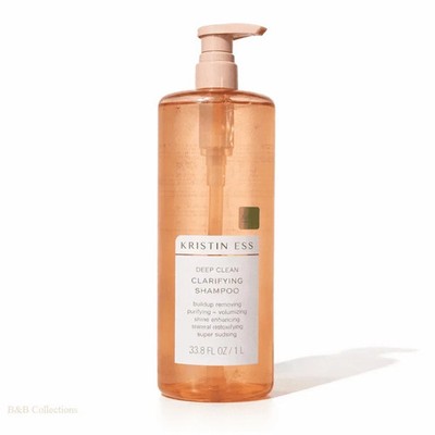 Kristin Ess Deep Clean Clarifying Shampoo 33.8oz Detoxifying Buildup Removing