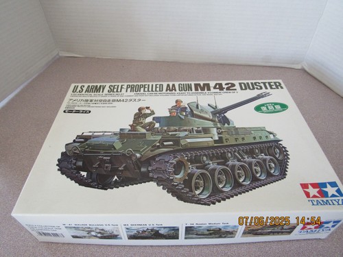 TAMIYA 35161 MAQUETTE CHAR U.S. SELF-PROPELLED A.A. GUN M42 Duster W 3 Figures 1 35 4950344964437