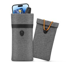 Faraday Bag, RFID Signal Blocking GPS Car Key Cell Phone FOB Gray
