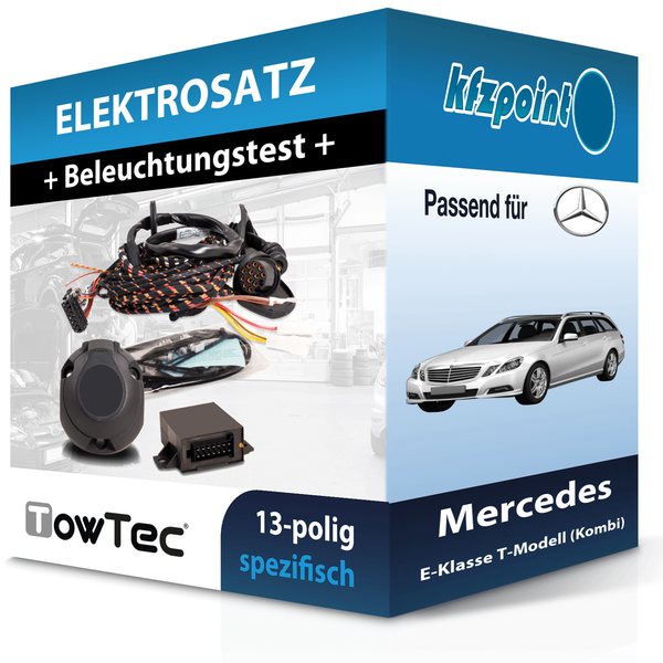 Towtec E-Satz 13Polig Fahrzeugspezifisch Passend FüR Mercedes E-Klasse T-Modell-image