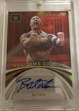 Batista All-Time Greats Auto Gold /10 Panini WWE 2022 Immaculate 