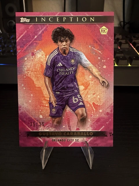 2025 Topps Inception MLS Gustavo Caraballo (RC) #60 Magenta /35 Orlando City SC