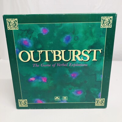 Outburst Board Game - The Game of Verbal Explosions Vintage 1988
