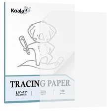 Lot 110-550 Sheets Koala Trace Paper for Drawing Sewing Craft 8.5x11 Translucent