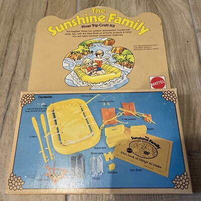 The Sunshine Family River Trip Craft Kit  Mattel 7256 Retro Kit 1974